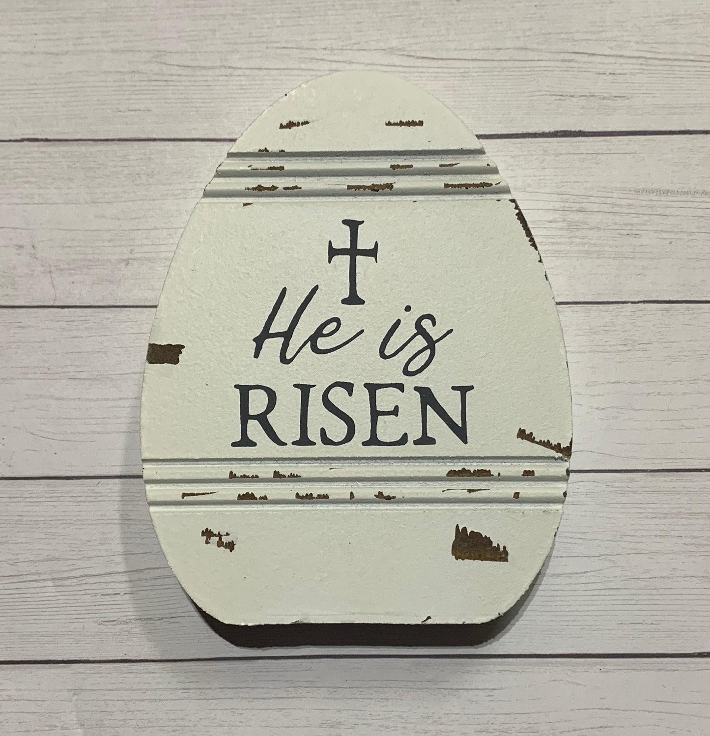 He Is Risen Egg Cutout