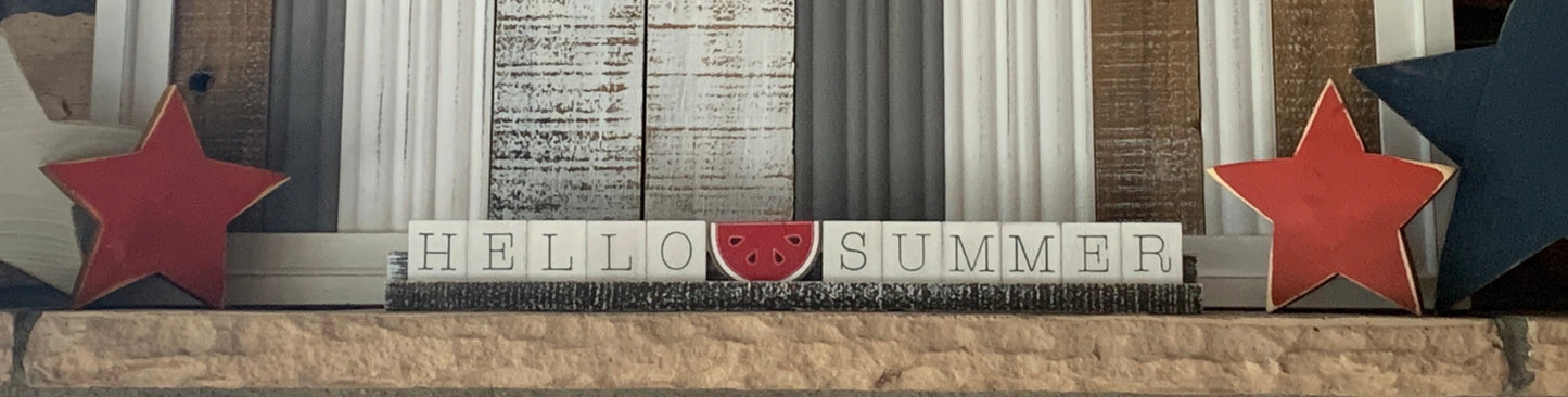 Hello Summer Blocks