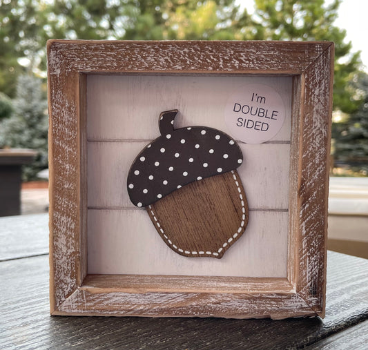 Acorn/Ghost Reversible Sign