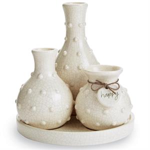 Beaded Multi-Bud Vase Tray