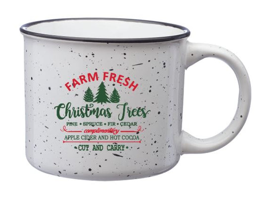 Christmas Tree Mug w/ Red